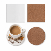 Sous-verres en céramique vierges pour sublimation, résistants à la chaleur, pour hôtels, tables basses, zones de boissons, cadeaux promotionnels