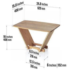 Bamboo Display Stand Vinyl Record Storage Holder