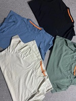 Camiseta de Hombre 2026, Nueva, de Alta Calidad, Verano, Transpirable, Cuello Redondo, Cómoda, Informal, Lisa, Absorbe la Humedad, Estilo Vintage