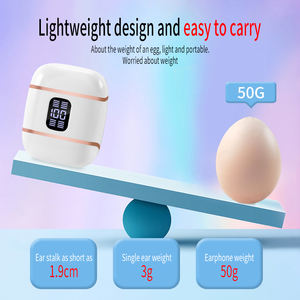 Auriculares Estéreo Inalámbricos 4 en 1 con Pantalla Digital, Diseño de Gancho para la Oreja, V5.4, Cancelación Activa de Ruido, Resistentes al Agua IPX5 - Product Image 5