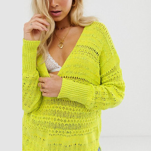 Pullover da donna primavera estate <span class=keywords><strong>cacciatore</strong></span> verde uncinetto maglia Casual Design cavo per la stagione autunnale - Product Image 1