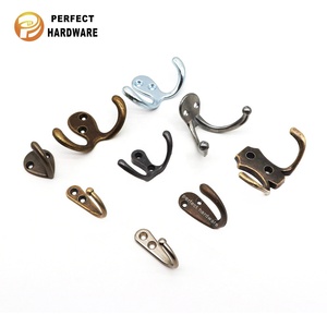 Phụ kiện nội thất bán chạy, móc treo tường đồng thau cổ điển, móc treo quần áo mũ áo bằng hợp kim kẽm - Product Image 6