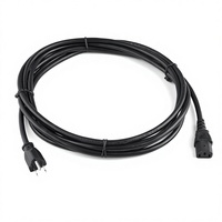 Cable de Alimentación CA NEMA 5-15P a C13, 3 Puntas, 16AWG*10 Pies, 13A 250V, Cable de Repuesto para Computadora, Monitor de TV, PC, Laptop, Impresora