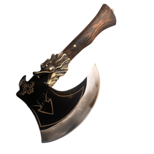 Hache de chasse et de camping manuelle en acier personnalisée, couteau de cuisine de coupe d'os en plein air, hache de <span class=keywords><strong>guerre</strong></span> d'usine chinoise - Product Image 3