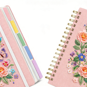 <b>Custom</b> Wholesale Fabric Cover Notebook High Quality Hardcover Journal Personalized Logo <b>Diary</b> for Students Gift Business - Product Image 4