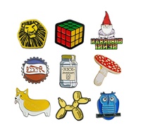 Badge personnalisé OEM/ODM en métal moulé électrolytique avec logo, personnage de dragon fantastique, cadeau promotionnel pour confiserie