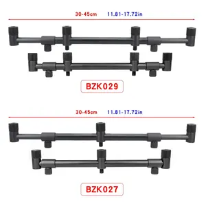 Barres de pêche à la carpe en aluminium Hirisi pour 3 cannes à pêche support de canne à pêche BZK accessoires de pêche - Product Image 2