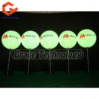 Ballon gonflable de support de poteau de PVC de lumière de la publicité extérieure LED pour des parties et des événements