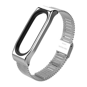 para <span class=keywords><strong>Xiaomi</strong></span> Mi banda 3 Mi band4 de la correa de muñeca banda inteligente Miband gota de 3 pulsera de acero inoxidable de Metal - Product Image 4