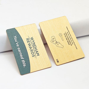 Tùy chỉnh in gỗ cảm ứng nhận dạng <span class=keywords><strong>chip</strong></span> RFID khách sạn thẻ cửa - Product Image 4
