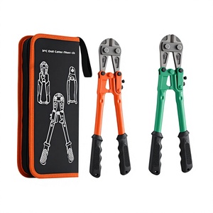 Juego de 3 Alicates Cortacables con Estuche de Transporte, Mango Naranja y Negro, Herramienta para Cortar Alambre de Acero - Product Image 4