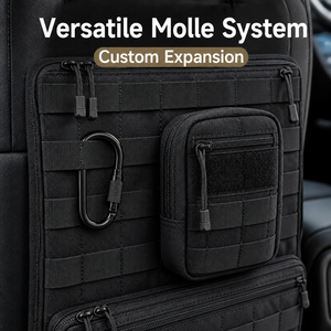 Rücksitz-Organizer Molle-System Tasche Mehrere Fächer Oxford-Stoff Innen-Aufbewahrungspanel Auto-Sitzorganizer - Product Image 4