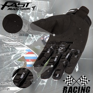 Gants de moto unisexes Fast <span class=keywords><strong>Passion</strong></span>, pour motocross, VTT, BMX, <span class=keywords><strong>MX</strong></span>, anti-dérapants, légers - Product Image 4