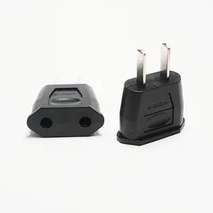 No Grounding Europe 2 round pin to Japan Korea USA travel plug adapter and socket adaptor CE Rohs