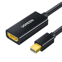 Convertisseur UGREEN MiniDP MD112 4K/1080P, adaptateur de voyage universel pour ordinateurs portables, joueurs, moniteurs et projecteurs - Noir profond