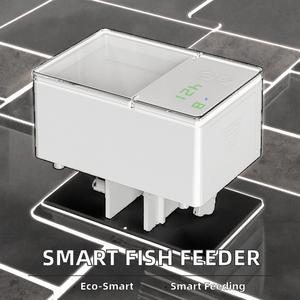 Mangeoire à poissons carrée automatique pour aquarium en plastique écologique 200mL nouvelle minuterie intelligente et non colmatante - Product Image 2