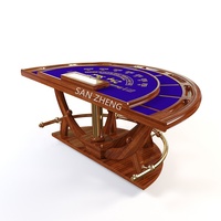 Nouveau design Pai Gow table Black Jack table 6 personnes table de poker BlackJack de luxe pour le divertissement au casino