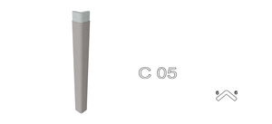 Colonnes carrées contemporaines en <span class=keywords><strong>polystyrène</strong></span> pour murs extérieurs, lignes décoratives, fabrication directe, personnalisation individuelle possible. - Product Image 2
