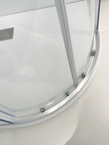 Mampara de Ducha Prefabricada con Puerta <span class=keywords><strong>Corredera</strong></span> de Diseño Europeo Moderno Personalizable, Marco de Aluminio en Forma de Arco, Vidrio Templado de 6 mm, Ecológica - Product Image 3