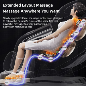 Silla de masaje eléctrica LEERCON Ai, silla de masaje de Jade de cuerpo completo, masajeador Shiatsu de pantorrilla, espalda y cuello, piernas, estiramiento biónico - Product Image 3