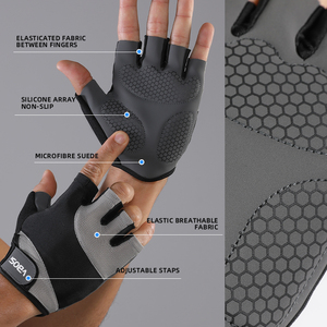 Vbosi 4204 Unisex Nửa Ngón Tay Đào Tạo Găng Tay Thoáng Khí Tập Thể Dục Phòng Tập Thể Dục Tập Thể Dục Tập Thể Dục Tạ Đi Xe Đạp Ngoài Trời Tập Thể Dục Thể Thao - Product Image 6