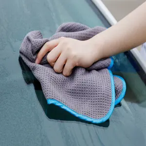 80%Polyester 20%Polyamide Ultra Soft 40*60 Cm Car Microfiber Waffle Weave Drying Towels