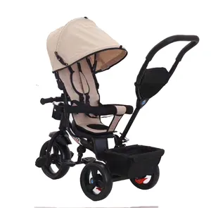 Triciclo con asiento giratorio para bebé, venta al por mayor, triciclo 4 en 1 para niño, triciclo de bebé barato