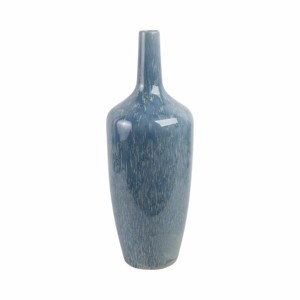 Vaso Moderno in Ceramica Blu Smaltata per Fiori, Decorativo per Soggiorno, Casa e Camera da Letto - Product Image 4