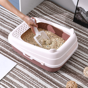 Hot Sale <strong>Square</strong> Litter Box Pet Products Cleaning Plastic <strong>Cat</strong> Toilet Box Trays Anti Splash <strong>Cat</strong> Toilet <strong>Cat</strong> Supplies Pet Supplies - Product Image 3