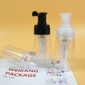 빈 110ml 140ml 180ml 플라스틱 PET 건조 분말 스프레이 펌프 병 커피 가루 화장품 패키지