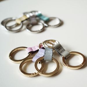 PU <b>Key</b> <b>Ring</b> Connector Strap, PU Leather Keychain Loop, <b>Bag</b> Accessories Metal Spring O <b>Ring</b> <b>Key</b> Chain Clip for Handbag Charms - Product Image 3