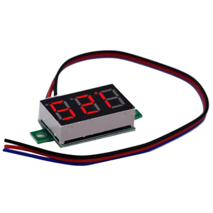 0.36 \ "kỹ thuật số vôn kế với Red <span class=keywords><strong>LCD</strong></span> hiển thị DC 0-100V 3 chữ số Bảng điều chỉnh Meter cho electromobile xe máy xe Đồng hồ đo - Product Image 1