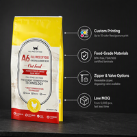 Sacs à nourriture pour animaux de compagnie personnalisables avec logo, refermables, pour aliments lyophilisés, en plastique de qualité alimentaire, pour chiens et chats, avec fond plat