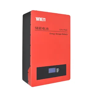 YINEN home battery 5kwh 10kwh 48v 51.2V 200ah 100ah 150ah Wall Mounted solar battery energy lifopo4 lithium batteries from china