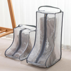 Boîte de rangement pour chaussures, organisateur de rangement pour chaussures, sac transparent imperméable et anti-poussière pour chaussures, pour la maison et les voyages - Product Image 1