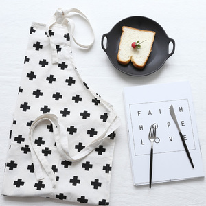 Delantal de cocina de poliéster 100% algodón, calidad de impresión personalizada, impermeable, para chef, cocina, barbacoa, casa - Product Image 4