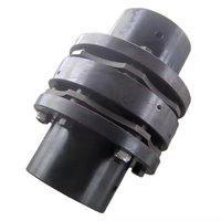 SJM10 Couple élevé 45 #   Accouplement d'arbre en acier, accouplement flexible à mâchoires/disques en caoutchouc avec structure Oldham, support OEM personnalisé