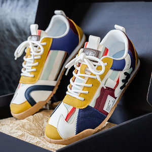 Chaussures décontractées multicolores tendance pour l'été, style nouveau, pour un usage quotidien, luxe haut de gamme, avec dessus en cuir lisse, chaussures A-Game - Product Image 2