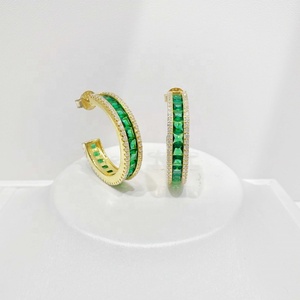 Precio de fábrica, pendientes elegantes de plata de ley 925 para fiesta, nuevos, al por mayor, para mujer, estilo coreano, lujo 2026, hermosos, sencillos, grandes. - Product Image 5