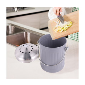Counter countertop kitchen indoor stainless steel metal plastic valve worm compost bin filter garden worm farm compost bins