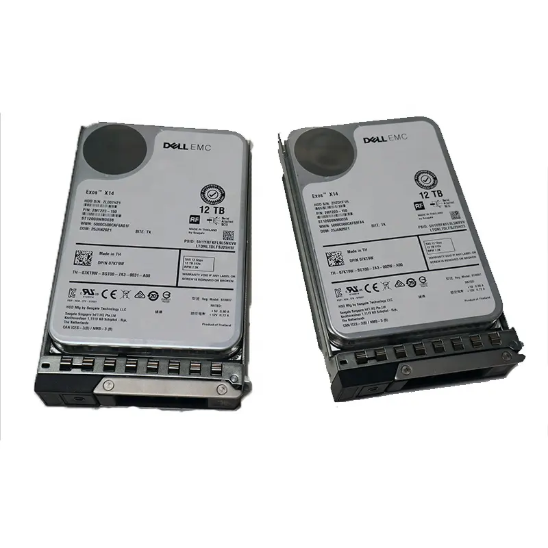 सर्वर उपयोग के लिए Dell 8TB 7200 RPM SATA 3.5in हार्ड ड्राइव