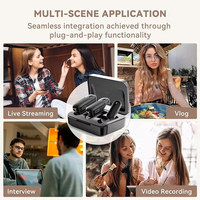 Microphone sans fil professionnel M8 pour karaoké, chant et instruments, avec cravate et chargeur
