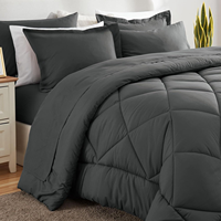 Ensemble de couette de luxe ultra doux toutes saisons, taille Queen, vente en gros, motif uni, alternative au duvet, insert de couette pour hôtel et maison