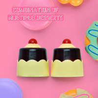 Kit de desserts pour enfants, jouet de cuisine, ensemble de thé avec tapis, 100% pièces