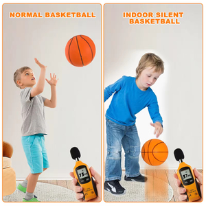 Popolare Pallone da Basket Silenzioso a Compressione Sottovuoto 18-24CM Giocattoli Sportivi Misura 7 Palline Rimbalzanti Silenziose da Interno in Schiuma per Bambini - Product Image 3