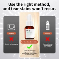 Pevet Gouttes pour les yeux pour chiens et chats, anti-taches de larmes, avec Vitamine B12 et Lutéine pour le soutien immunitaire, la santé de la peau et du pelage, et l'hygiène quotidienne