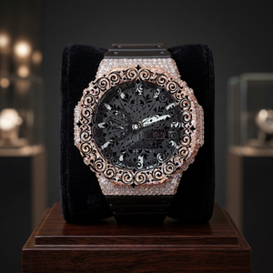 AMBER JEWELS นาฬิกาข้อมือหรูหราสำหรับทุกเพศ CITIZEN ระบบควอตซ์ ตัวเรือนสีทอง ขนาด 46 มม. หน้าปัดอนาล็อก INDIA โครโนกราฟ ดีไซน์วินเทจ สำหรับนักดำน้ำ ระดับกันน้ำ 3BAR - Product Image 2
