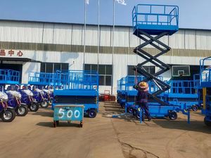 Mendorong sendiri 4m 6m 10m 14m 16m 18m <span class=keywords><strong>Platform</strong></span> pengangkat listrik Remote Control nirkabel pengangkat gunting - Product Image 5