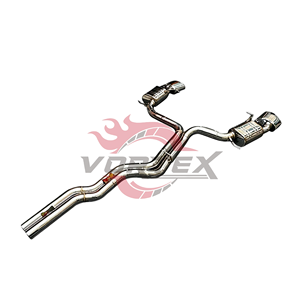 Escape Catback Valvetronic de Acero Inoxidable de Alta Calidad Vortex para Audi RS6 C8, Puntas Ovaladas, Sonido Deportivo, Pulido Espejo, 1.5mm Fish - Product Image 2
