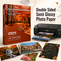 Papier photo satiné personnalisé recto-verso, finition semi-brillante, format de feuille personnalisé, impression de brochures, papier photo semi-brillant